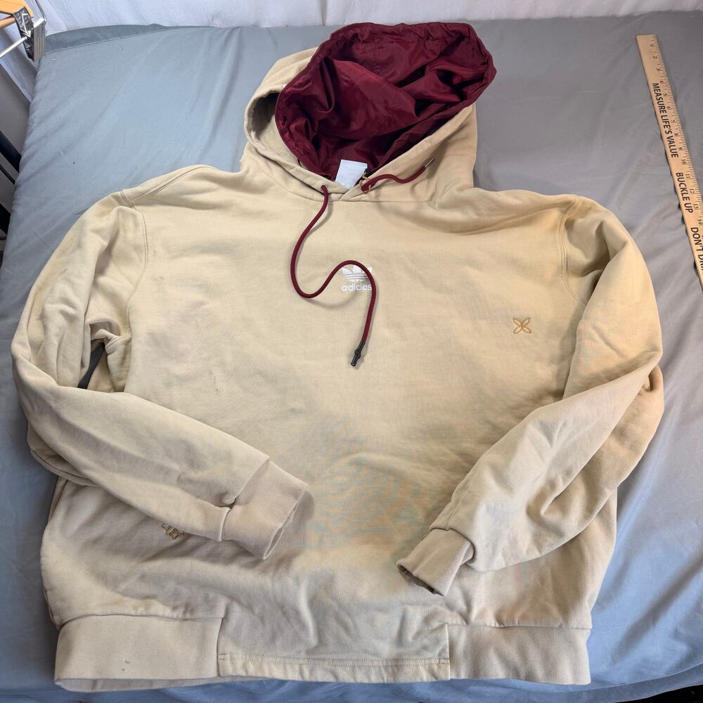 Adidas Heavy Weight Double hood hoodie Men's Large